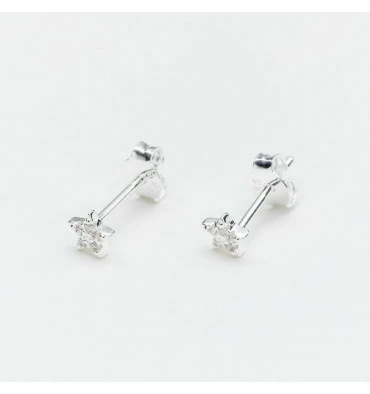 Boucles D'oreilles En Argent, Marque Canyon France | Bijoux Totem 3 Boucles D'oreilles En Argent, Marque Canyon France | Bijoux Totem