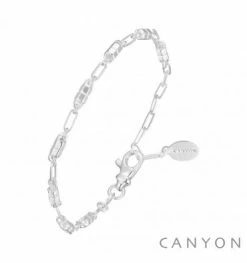 Bracelet Double Cubes Argent 925, Marque Canyon France | Bijoux Totem