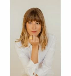 Bague Plaquée Or Eucalyptus, Marque CXC | Bijoux Totem -Montres bracelet Soldes cxc bague eucalyptus 2