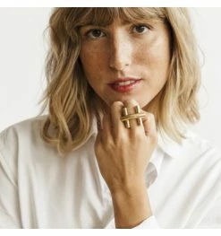 Bague H Plaquée Or Mistral, Marque CXC | Bijoux Totem 7 Bague H Plaquée Or Mistral, Marque CXC | Bijoux Totem -Montres bracelet Soldes cxc bague mistral 1