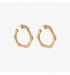 Boucles D'oreilles Créoles Laurel, Marque CXC | Bijoux Totem