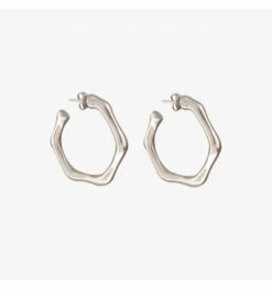 Boucles D'oreilles Créoles Laurel, Marque CXC | Bijoux Totem