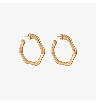 Boucles D'oreilles Créoles Laurel, Marque CXC | Bijoux Totem 3 Boucles D'oreilles Créoles Laurel, Marque CXC | Bijoux Totem