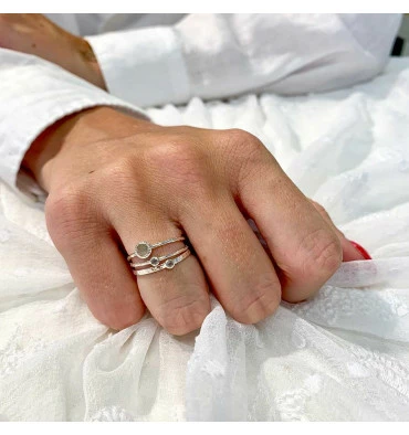 DORIANE Sur Bijoux-Totem : Bague Anneau Martelé En Argent 925 ! 4 DORIANE Sur Bijoux-Totem : Bague Anneau Martelé En Argent 925 ! – Image 2