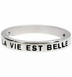 Bague La Vie Est Belle En Argent, Marque Doriane Bijoux | Bijoux Totem
