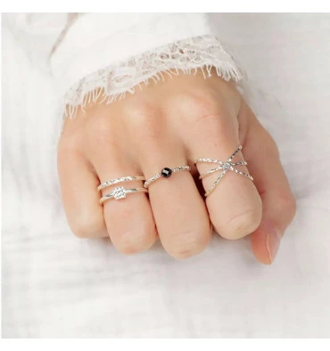 Bague Madrid En Argent 925, Marque Doriane Bijoux | Bijoux Totem 4 Bague Madrid En Argent 925, Marque Doriane Bijoux | Bijoux Totem – Image 2