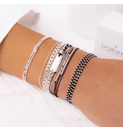 Bracelet 2 Tours Extensibles, Marque Doriane Bijoux | Bijoux Totem -Montres bracelet Soldes doriane bijoux bracelet oxyde 2