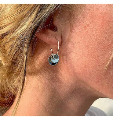 DORIANE Sur Bijoux-Totem : Boucles D'oreilles Créoles En Argent 925 ! 4 DORIANE Sur Bijoux-Totem : Boucles D'oreilles Créoles En Argent 925 ! – Image 2