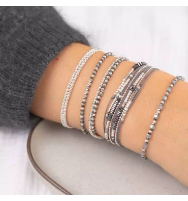 Bracelet 5 Tours Extensibles, Marque Doriane Bijoux | Bijoux Totem 5 Bracelet 5 Tours Extensibles, Marque Doriane Bijoux | Bijoux Totem – Image 3