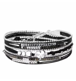 Bracelet Trèfle Multi Tours, Marque Doriane Bijoux | Bijoux Totem