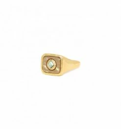 Bague Ajustable En Nacre Thea, Marque Franck Herval | Bijoux Totem