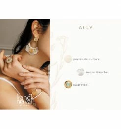 Boucles D’oreilles Ally, Marque Franck Herval | Bijoux Totem -Montres bracelet Soldes franck herval boucles doreilles ally 12