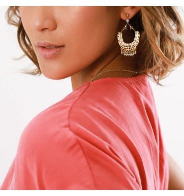 Boucles D’oreilles Barbara, Marque Franck Herval | Bijoux Totem. 4 Boucles D’oreilles Barbara, Marque Franck Herval | Bijoux Totem. – Image 2