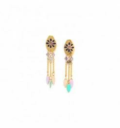 Boucles D’oreilles 3 Rangs Ella, Marque Franck Herval | Bijoux Totem