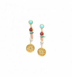 Boucles D’oreilles Longues Manon, Marque Franck Herval | Bijoux Totem.