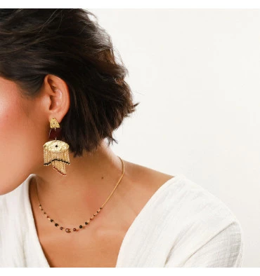 Boucles D’oreilles Melany, Marque Franck Herval | Bijoux Totem. 4 Boucles D’oreilles Melany, Marque Franck Herval | Bijoux Totem. – Image 2