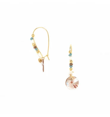 Boucles D'oreilles Valorine, Marque Franck Herval | Bijoux Totem. 3 Boucles D'oreilles Valorine, Marque Franck Herval | Bijoux Totem.