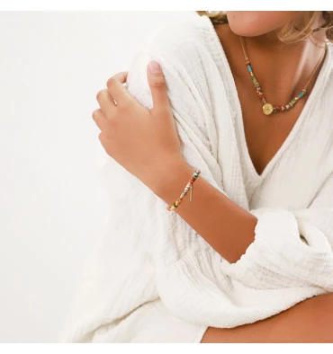 Bracelet Extensible Manon, Marque Franck Herval | Bijoux Totem. 4 Bracelet Extensible Manon, Marque Franck Herval | Bijoux Totem. – Image 2