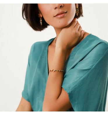 Bracelet Extensible Romane, Marque Franck Herval | Bijoux Totem. 4 Bracelet Extensible Romane, Marque Franck Herval | Bijoux Totem. – Image 2