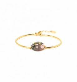 Bracelet Semi Rigide Rose, Marque Franck Herval | Bijoux Totem.