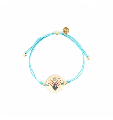 Bracelet Ajustable Nacre Serena, Marque Franck Herval | Bijoux Totem. 5 Bracelet Ajustable Nacre Serena, Marque Franck Herval | Bijoux Totem. – Image 3