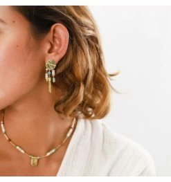 Clips Mady En Howlite, Marque Franck Herval | Bijoux Totem 7 Clips Mady En Howlite, Marque Franck Herval | Bijoux Totem -Montres bracelet Soldes franck herval clips mady 1