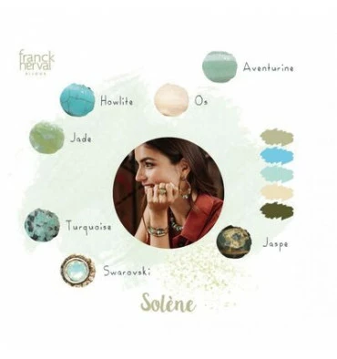 Boucles D'oreilles Créoles Solène, Marque Franck Herval | Bijoux Totem 5 Boucles D'oreilles Créoles Solène, Marque Franck Herval | Bijoux Totem – Image 3