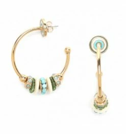 Boucles D'oreilles Créoles Solène, Marque Franck Herval | Bijoux Totem