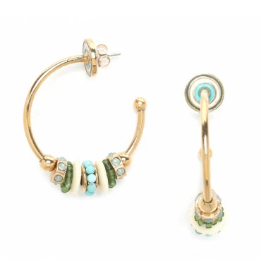 Boucles D'oreilles Créoles Solène, Marque Franck Herval | Bijoux Totem 3 Boucles D'oreilles Créoles Solène, Marque Franck Herval | Bijoux Totem