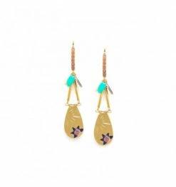 Dormeuses Strassées Ella, Marque Franck Herval | Bijoux Totem.