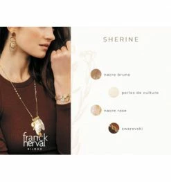 Dormeuses Sherine, Marque Franck Herval | Bijoux Totem. -Montres bracelet Soldes franck herval dormeuses sherine 2