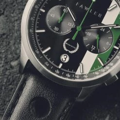 Fawler Monterey | Montre De Course Blanche Et Verte