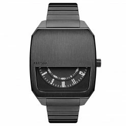 Otsu Hoc | Montre Ă Demi-cadran En Acier Inoxydable Gris Bronze