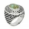 JALAN JALAN Sur Bijoux-Totem : Bague Argent & Coquillage Vert ! -Montres bracelet Soldes jalan jalan bague argent coquillage vert