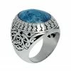 JALAN JALAN Sur Bijoux-Totem : Bague Argent & Crysocole Bleue ! -Montres bracelet Soldes jalan jalan bague argent crysocole bleue