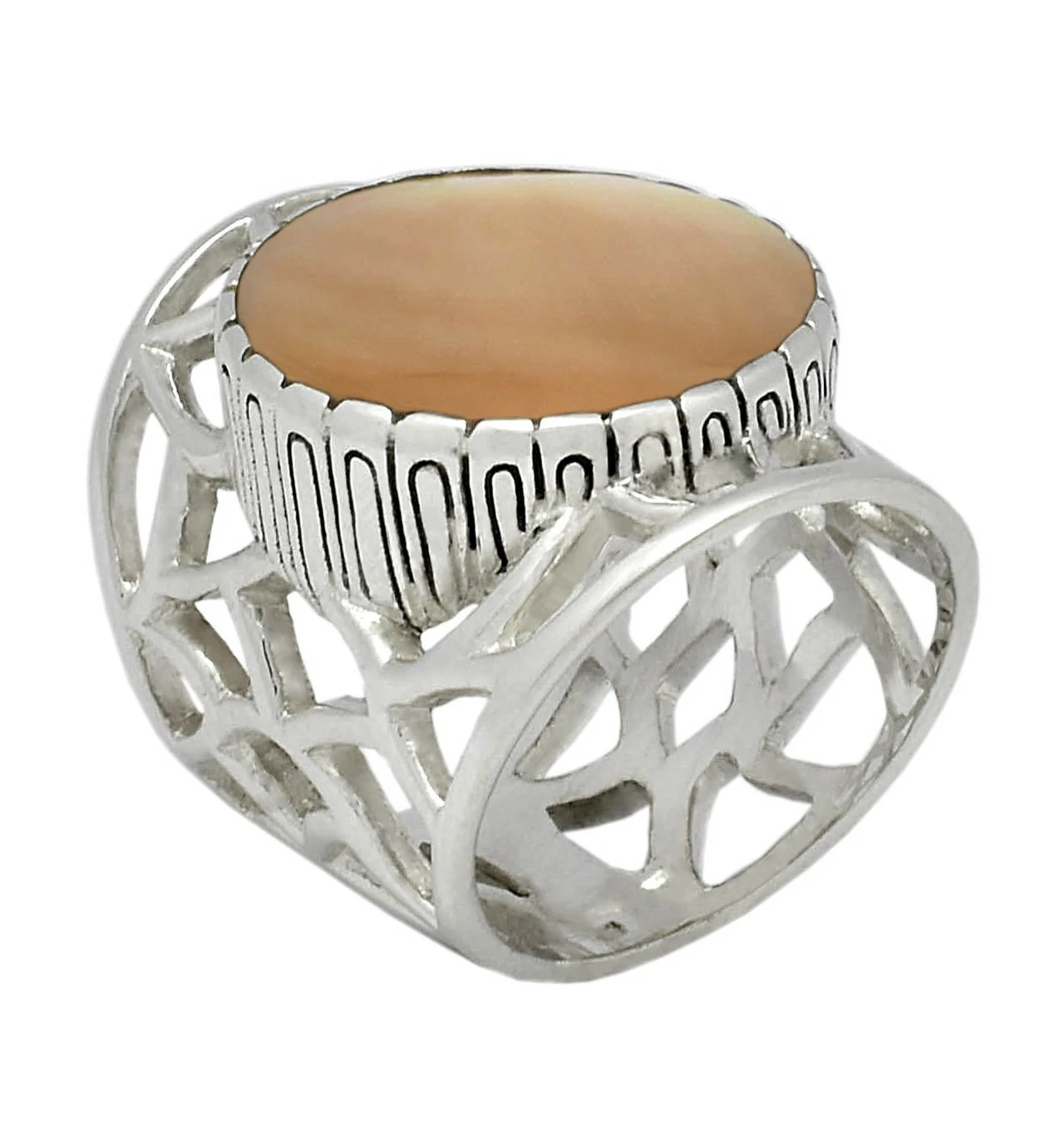 JALAN JALAN Sur Bijoux-Totem : Bague Argent & Nacre Dorée ! 3 JALAN JALAN Sur Bijoux-Totem : Bague Argent & Nacre Dorée !