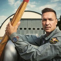 Fawler Apollo | Montre Aviateur Bleue Et Cuivre En Acier Inoxydable -Montres bracelet Soldes jwm apollo drop38 frank christensen 26130 1x1 7