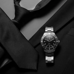 Fawler Makalu | Montre De Plongée En Titane Brossé Avec Lunette Grise -Montres bracelet Soldes jwm makalu collection lasse olsen 26042 1x1 12