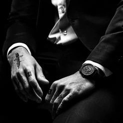 Lucleon Memento Mori | Montre à Tête De Mort En Acier De Damas 12 Lucleon Memento Mori | Montre à Tête De Mort En Acier De Damas -Montres bracelet Soldes jwm mmcc colection memento mori bj rn valentin 24853 1x1 1