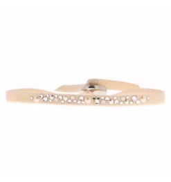 Bracelet Beige Ajustable, Marque Les Interchangeables | Bijoux Totem.