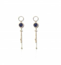 Boucles D’oreilles Fidji-Sodalite, Marque Loetma | Bijoux Totem