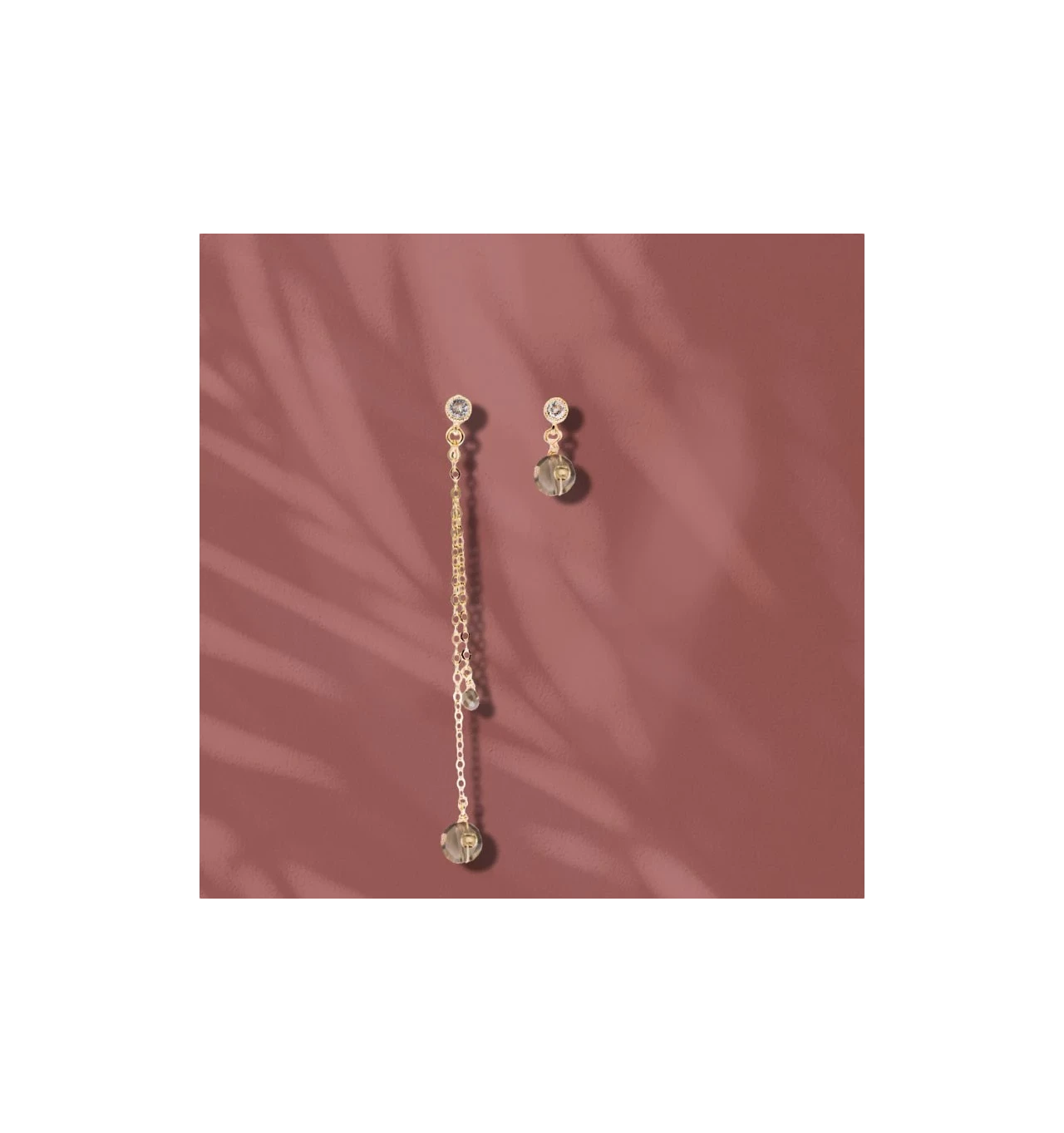 Boucles D'oreilles Sienne Nuage, Marque Loetma | Bijoux Totem 3 Boucles D'oreilles Sienne Nuage, Marque Loetma | Bijoux Totem