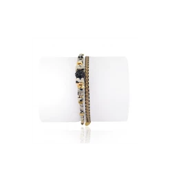 Bracelet Multi Tours Dalmatien, Marque Loetma | Bijoux Totem