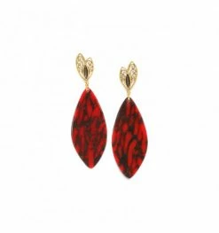 Boucles D’oreilles Nacre Noire Gaia, Marque Nature | Bijoux Totem.