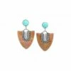 Boucles D’oreilles Nacre Pointue Malibu, Marque Nature | Bijoux Totem.