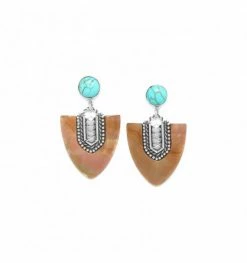 Boucles D’oreilles Nacre Pointue Malibu, Marque Nature | Bijoux Totem.