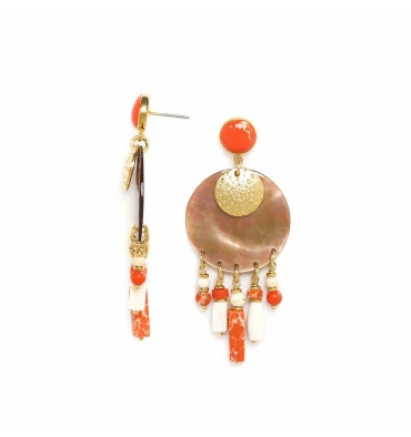 Boucles D’oreilles Porquerolles, Marque Nature | Bijoux Totem. 5 Boucles D’oreilles Porquerolles, Marque Nature | Bijoux Totem. – Image 3