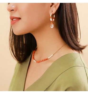 Boucles D’oreilles Créoles Porquerolles, Marque Nature | Bijoux Totem. 4 Boucles D’oreilles Créoles Porquerolles, Marque Nature | Bijoux Totem. – Image 2