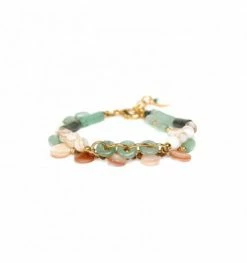 Bracelet 2 Rangs Menthe à L'eau, Marque Nature | Bijoux Totem