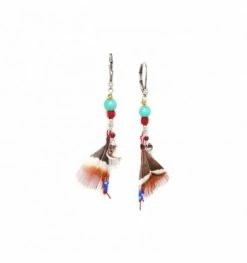 Dormeuses Plumes Zapatera, Marque Nature | Bijoux Totem